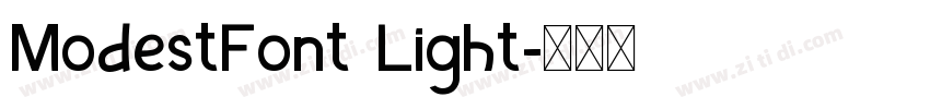 ModestFont Light字体转换